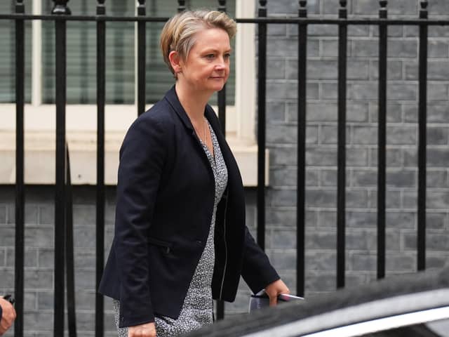 Home Secretary Yvette Cooper leaves Downing Street. PIC: James Manning/PA Wire