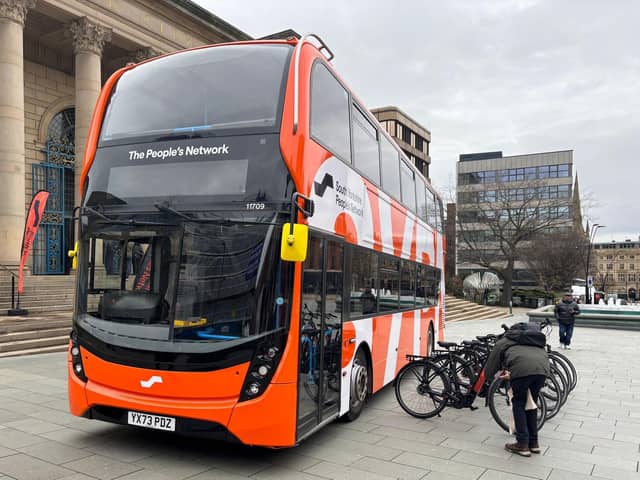 Buses in South Yorkshire will be "molten orange" from day one of bus franchising in 2027.