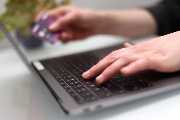 A stock photo of a person banking online. PIC: Alamy/PA