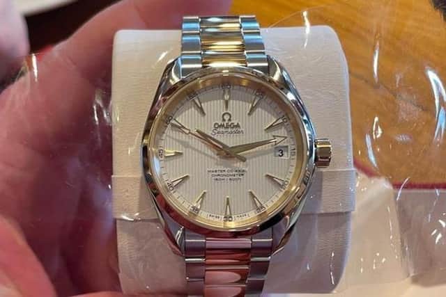 Luke’s OMEGA Seamaster Aqua Terra which was scammed by Facebook marketplace buyer