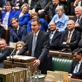 Chancellor of the Exchequer Jeremy Hunt delivering his Budget to the House of Commons in London. Picture: UK Parliament/Maria Unger/PA Wire