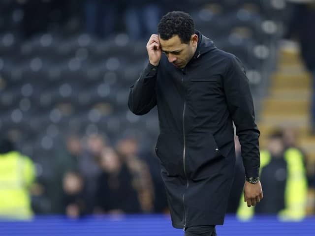 DISAPPOINTMENTS: Hull City coach Liam Rosenior did not have a happy Easter