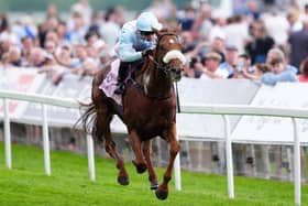 SAME AGAIN: Giavellotto and Oisin Murphy come home to win the Boodles Yorkshire Cup Stakes at York's Dante Festival last week. Picture: Mike Egerton/PA
