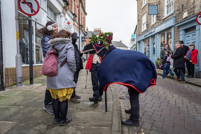 The Poor Old Hoss of Richmond, parades around the town as men dressed as huntsmen sing folk songs on Christmas Eve
