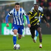 SETTLING DOWN: Sheffield Wednesday's Pol Valentin feels pressure from Watford's Ismael Kone at Vicarage Road back in October. The Spanish right-back/winger has settled well at Hillsborough this season. Picture: Rhianna Chadwick/PA