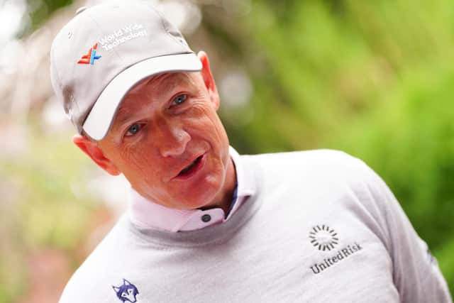 Luke Donald speaking to media at The Belfry Hotel & Resort, Sutton Coldfield, ahead of the Husqvarna British Masters hosted by Sir Nick Faldo.