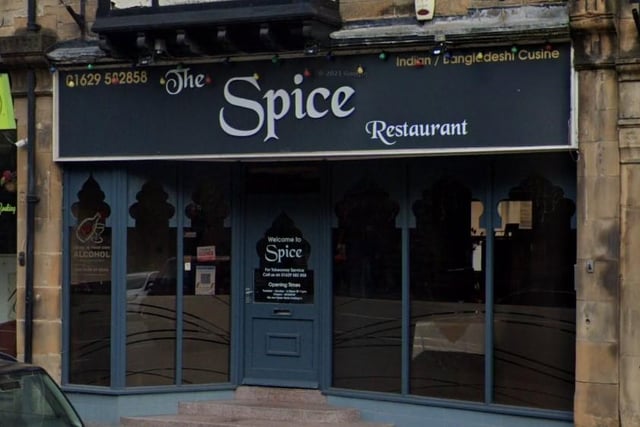 Spice Restaurant at 129 Dale Road, Matlock, was given a one-star rating after inspectio on 25 November 2021