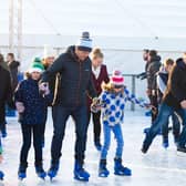 The Ice Factor rink at Winter Wonderland at McArthur Glen Designer Outlet Centre in York