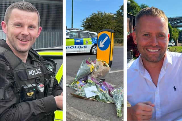 PC Tom Clough (left) and PC Matthew Blades (right) lost their lives in the A66 crash in South Bank.