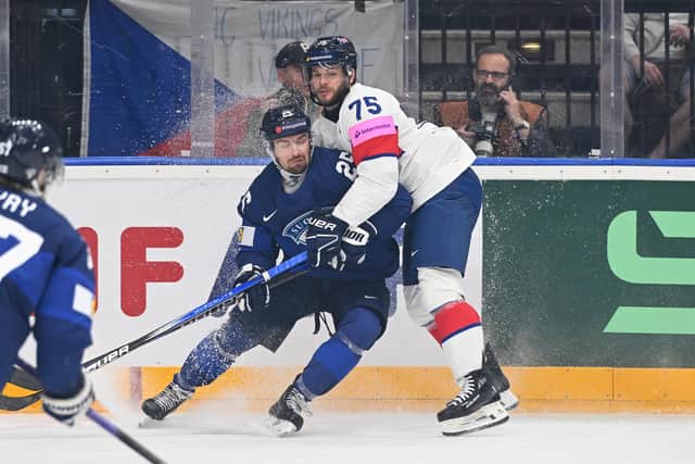 PEAKING: Great Britain captain Robert Dowd, in action agaisnt Finland. Picture: Dean Woolley.