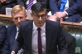 Prime Minister Rishi Sunak speaks during Prime Minister's Questions in the House of Commons, London. Photo credit: House of Commons/UK Parliament/PA Wire