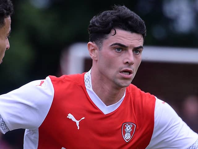 CROSSES: Rotherham United's Joe Powell