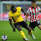 GROWING IN CONFIDENCE: Iliman Ndiaye (right) has become a key player for Sheffield United in the space of 12 months