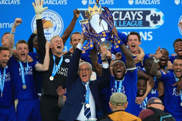 MORE OF THE SAME PLEASE: Leicester City celebrate winning the Premier League title back in 2016. The English game needs the unexpected nature of such triumphs to be a regular occurrence. Nick Potts/PA Wire.
