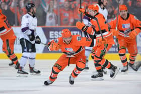 GET IN: Brett Neumann has agreed a deal to return to Sheffield Steelers for a second season. Picture: Dean Woolley/Steelers Media