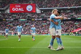 Manchester City have already been crowned Premier League champions and could complete a treble as they are in the final of both the FA Cup and Champions League. Image: Shaun Botterill/Getty Images
