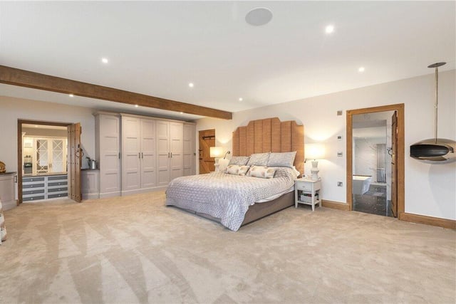 The main bedroom suite is extra large and boasts a dressing room and ensuite