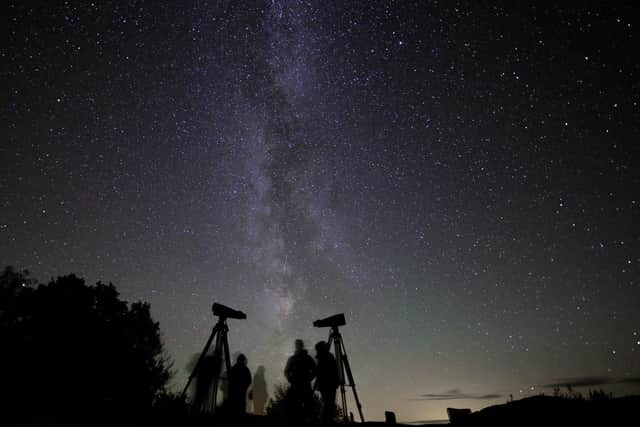 The Dark Sky Rangers in Galloway have joined forces with the Cairndale to host a two night package of star gazing in the grounds of Caerlaverock Castle. Picture Dark Sky Rangers