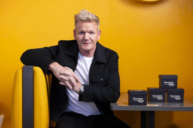 Gordon Ramsay at the launch for Burger King's new burger, The Wagyu. Photo: David Parry/PA Media Assignments