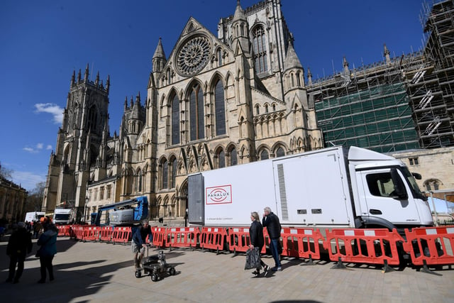 The Crown filmed parts of the upcoming season at York Minster this week.