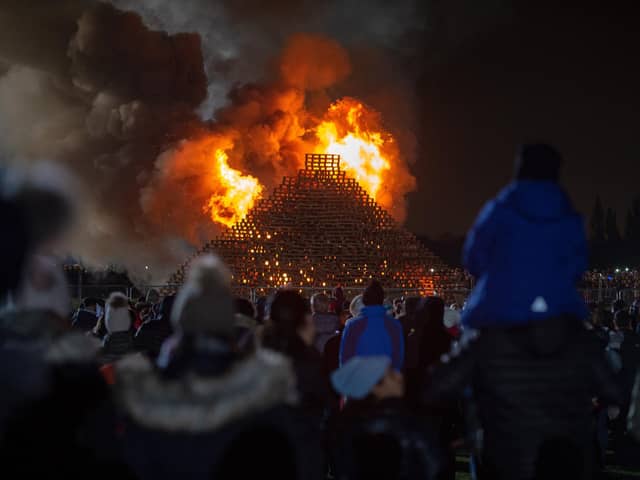 Roundhay Park bonfire in 2019