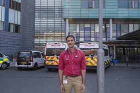 Prof Adel Sampson photographed at various locations at St James's University Hospital, Leeds .Picture: Ernesto Rogata.