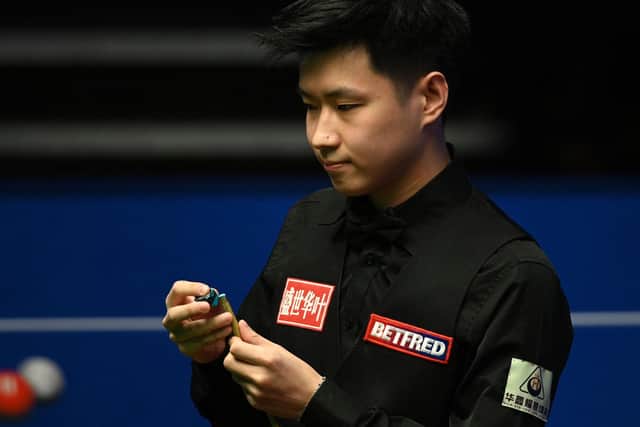 China's Zhao Xintong won last year's UK Championship in York. (Picture: OLI SCARFF/AFP via Getty Images)