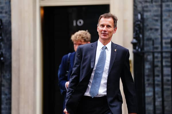 Chancellor of the Exchequer Jeremy Hunt, leaves Downing Street, Westminster, London, after the first Cabinet meeting with Rishi Sunak as Prime Minister. Picture date: Wednesday October 26, 2022.