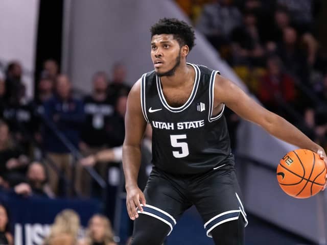 RJ Eytle-Rock playing for Utah State last season, has now signed for Sheffield Sharks.