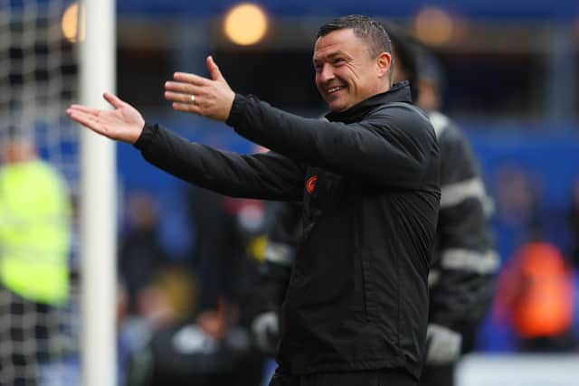 Paul Heckingbottom, Manager of Sheffield United, acknowledges the fans after a promotion-winning season (Picture: Matthew Lewis/Getty Images)