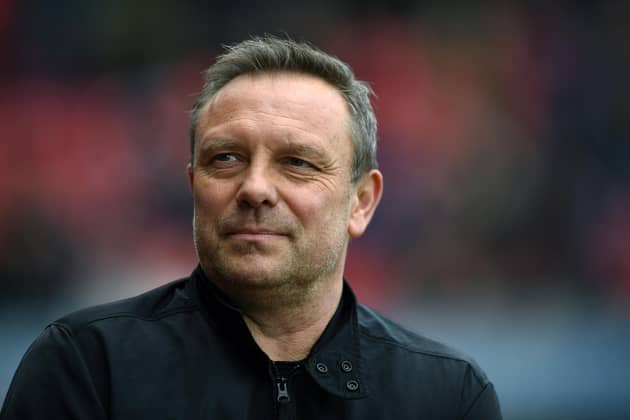 Huddersfield Town head coach André Breitenreiter, pictured at last weekend's Championship game at Rotherham United. Picture: Jonathan Gawthorpe.