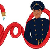 Google is celebrating Frank Bailey with a Doodle, who was widely believed to be England's first black firefighter (Google)