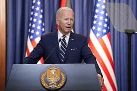 'For Joe Biden electoral considerations and not defence of a brave, tenacious and loyal Ukraine will be prime aims'. PIC: AP Photo/Evan Vucci