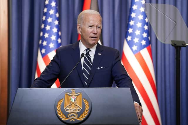 'For Joe Biden electoral considerations and not defence of a brave, tenacious and loyal Ukraine will be prime aims'. PIC: AP Photo/Evan Vucci