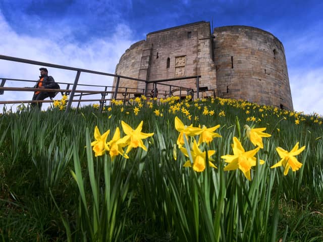 Clifford's Tower during springtime. (Pic credit: Simon Hulme)