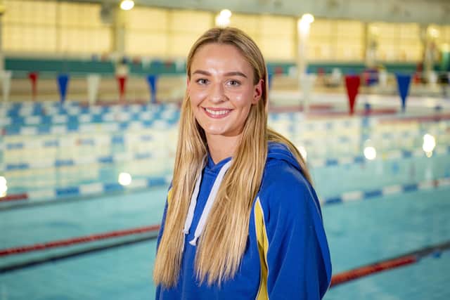 City of Leeds swimmer Leah Schlosshan at the Leeds Aquatic Centre. She won a European junior title last year. What can she do in 2023? (Picture: Tony Johnson)