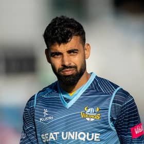Shadab Khan pictured during his time with Yorkshire in 2022. Picture by Allan McKenzie/SWpix.com
