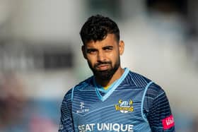 Shadab Khan pictured during his time with Yorkshire in 2022. Picture by Allan McKenzie/SWpix.com
