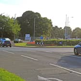 Lawnswood Roundabout, on the ring road at West park, pictured in 2018. PIC: Tony Johnson