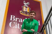 New Bradford City signing Sam Walker, who is the replacement in goal for Harry Lewis. Picture courtesy of Bradford City AFC.