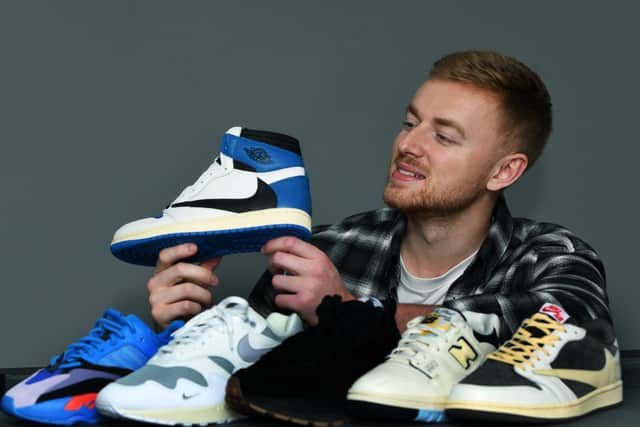 Oli Macer has been buying and selling bespoke pairs of trainers since he was just 16