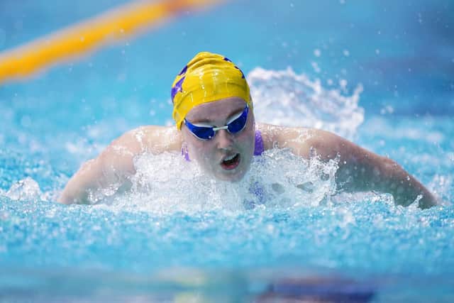 Isabelle Goodwin of City of Leeds Swimming Club on the way to winning the Women's 200m Butterfly Priority Paris Final on day three of the British Swimming Championships 2023 (Picture: PA)