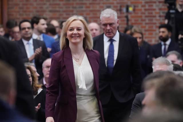 Former Prime Minister Liz Truss during the launch of the Popular Conservatism movement. PIC: Victoria Jones/PA Wire