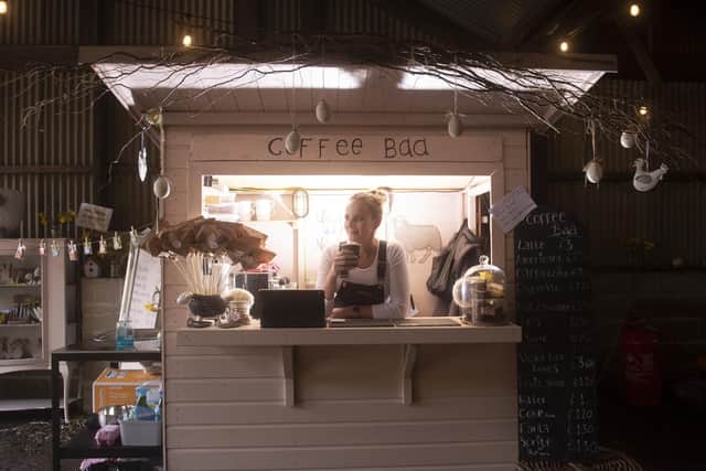 The 'Coffee Baa' is open during the lamb feeding experience days