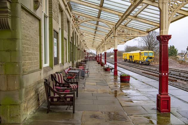 Hellifield Railway Station in the Yorkshire Dales photographed by Tony Johnson.