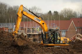 General view of construction work on a housing development. PIC: PA