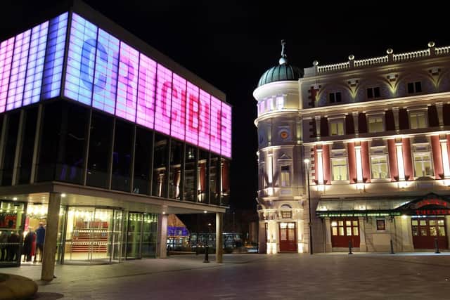 The Crucible Theatre, where a protestor stopped play during the snooker. Picture: Chris Etchells