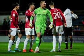 The Morecambe goalkeeper made seven saves as his side beat Accrington Stanley 2-0 on Thursday.