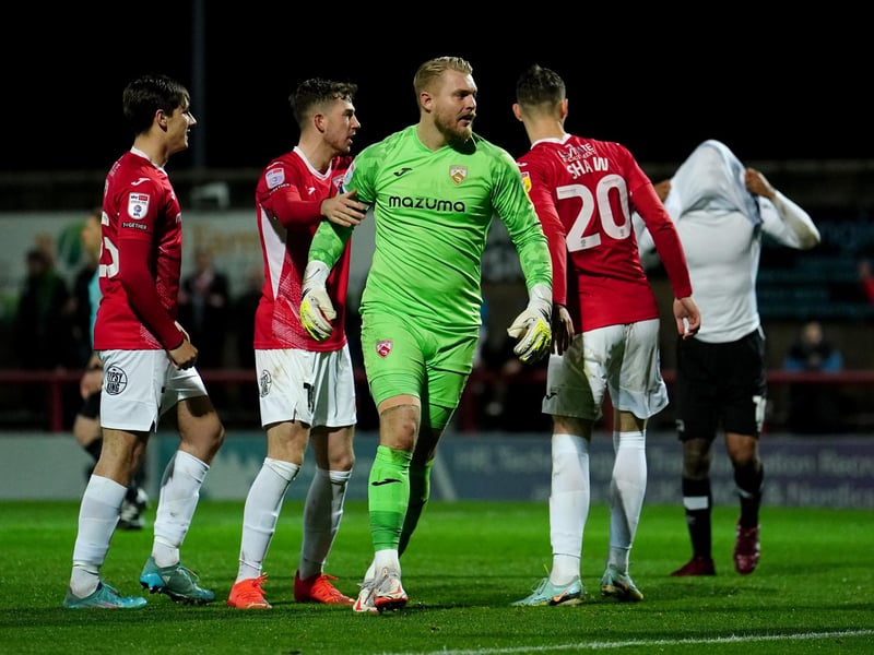 The Morecambe goalkeeper made seven saves as his side beat Accrington Stanley 2-0 on Thursday.