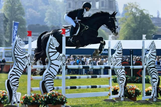 Alanis Milner-Moore competing at Chatsworth on May Bell earlier this year.